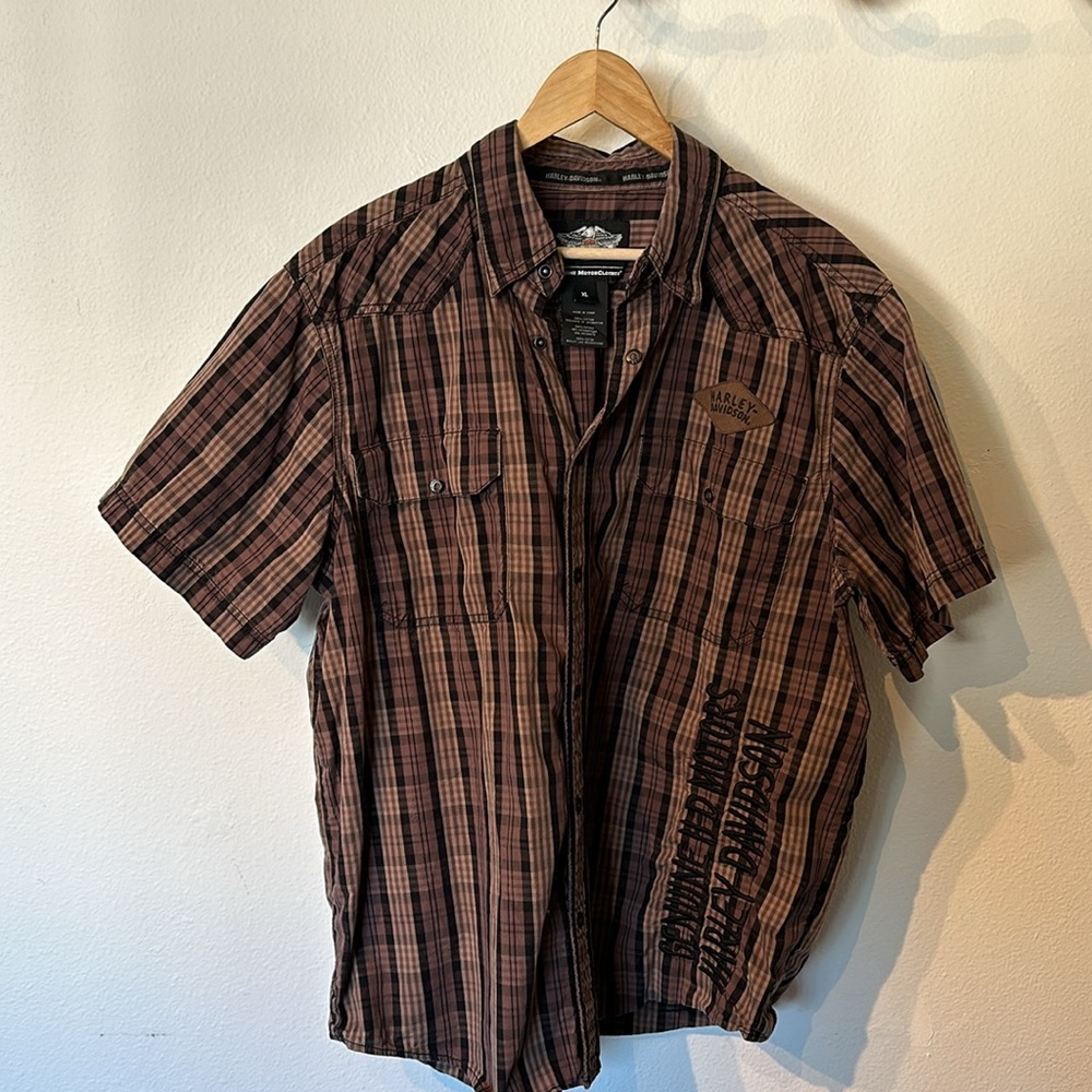 🏍️ Harley Davidson short sleeve button down